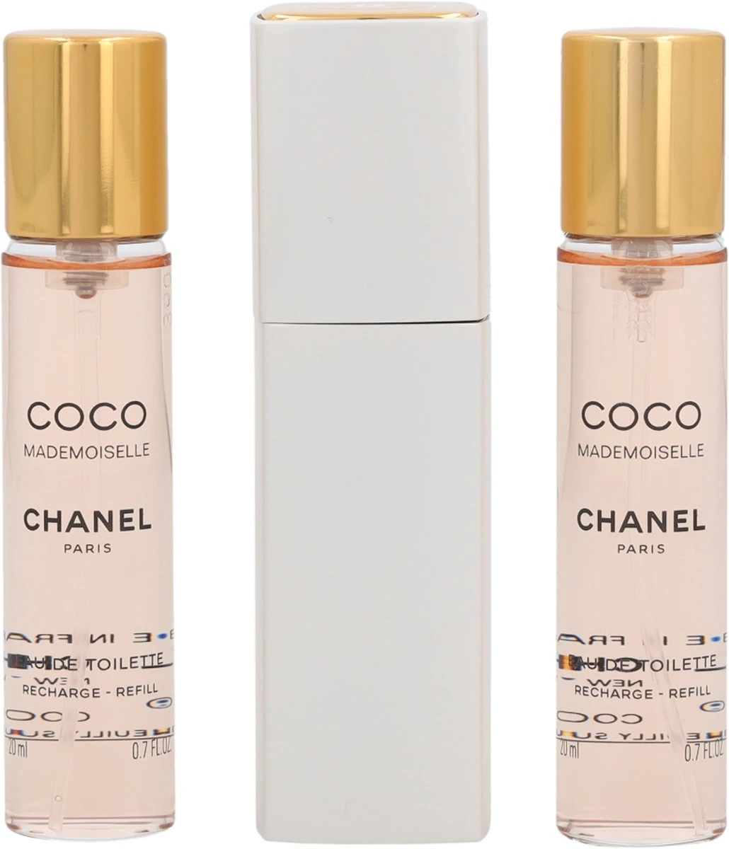 Chanel Coco Mademoiselle Geschenkset - Eau De Toilette + 2x Eau De Toilette Refill 2 Chanel Coco Mademoiselle Geschenkset - Eau De Toilette + 2x Eau De Toilette Refill - Afbeelding 2