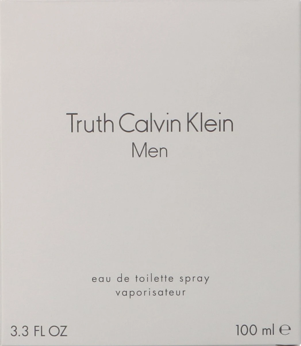 Calvin Klein Truth 100 Ml - Eau De Toilette - Herenparfum 3 Calvin Klein Truth 100 Ml - Eau De Toilette - Herenparfum - Afbeelding 3