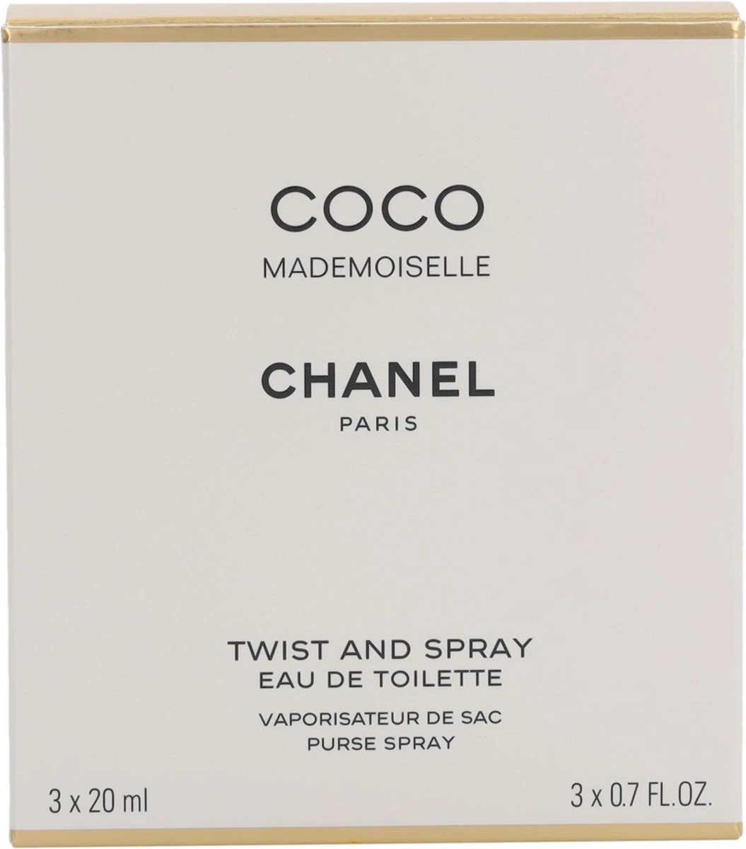 Chanel Coco Mademoiselle Geschenkset - Eau De Toilette + 2x Eau De Toilette Refill 4 Chanel Coco Mademoiselle Geschenkset - Eau De Toilette + 2x Eau De Toilette Refill - Afbeelding 4