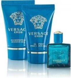 Versace - Eros Gift Of Mini 5 Ml, And Eros 25 Ml (After Shave Balm) Eros 25 Ml - Eau De Toilette - 5ML -Parfum Winkel 1089x1200 3