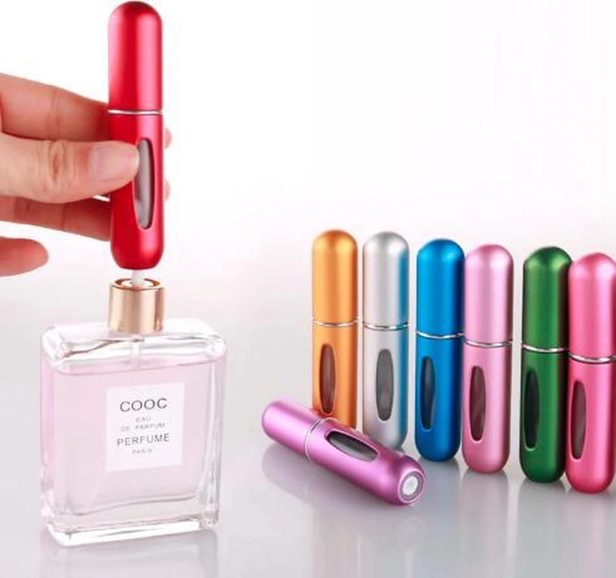 Mini Parfum Flesje | Lipstick Formaat Navulbare Parfum Verstuiver 2 Mini Parfum Flesje | Lipstick Formaat Navulbare Parfum Verstuiver - Afbeelding 2