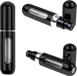 Fuzi Tools - Parfum Verstuiver - 5ML - Zwart - Hervulbaar - Reisflesje - Mini Parfum Flesje -Parfum Winkel 1200x1184 5