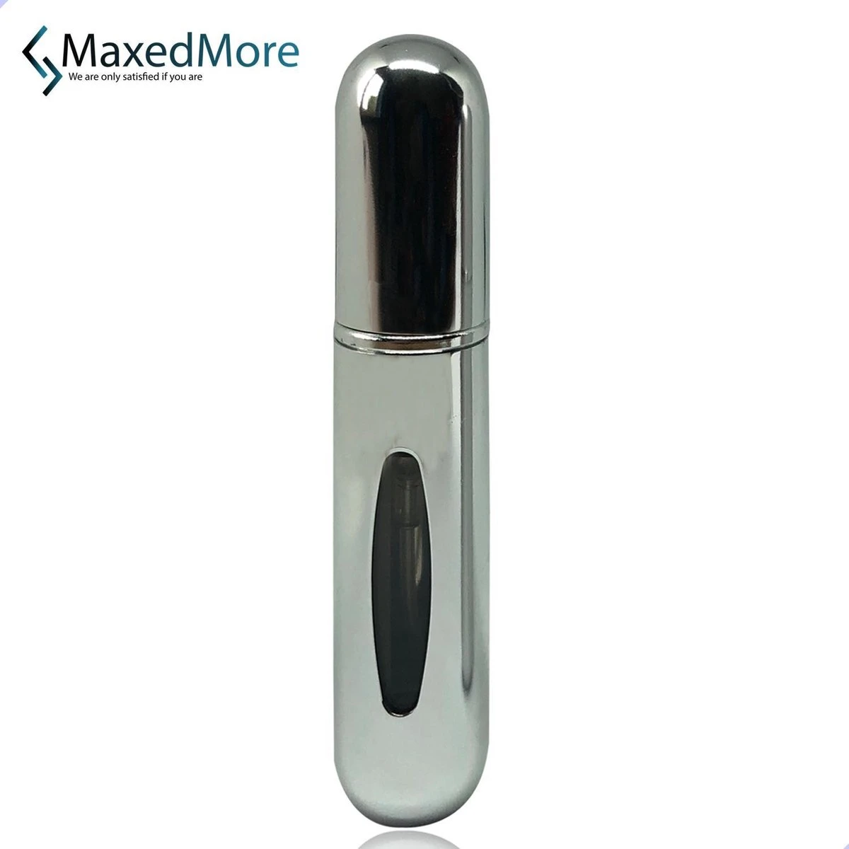 MaxedMore Navulbare Parfumverstuiver 5ml Zilver - 65 Keer Spraybare Parfum Verstuiver - Hervulbaar Tasverstuiver Voor Parfum - Meeneem Mini Geur Flesje Voor Op Reis - Lipstick Formaat Navulbaar Parfumflesje 1 MaxedMore Navulbare Parfumverstuiver 5ml Zilver - 65 Keer Spraybare Parfum Verstuiver - Hervulbaar Tasverstuiver Voor Parfum - Meeneem Mini Geur Flesje Voor Op Reis - Lipstick Formaat Navulbaar Parfumflesje
