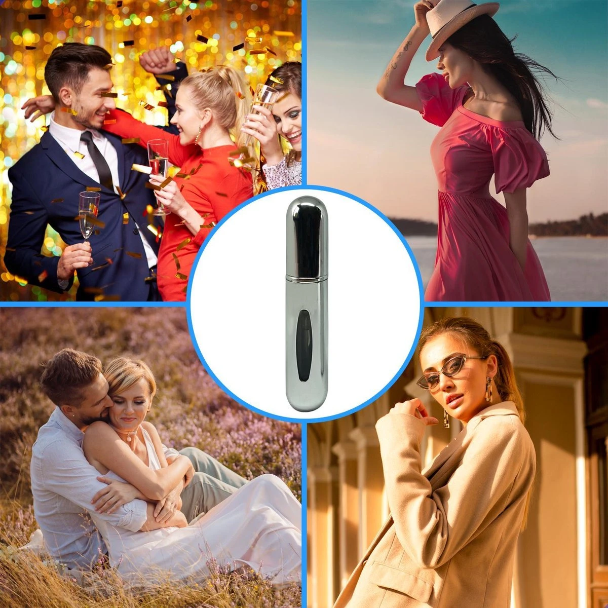 MaxedMore Navulbare Parfumverstuiver 5ml Zilver - 65 Keer Spraybare Parfum Verstuiver - Hervulbaar Tasverstuiver Voor Parfum - Meeneem Mini Geur Flesje Voor Op Reis - Lipstick Formaat Navulbaar Parfumflesje 6 MaxedMore Navulbare Parfumverstuiver 5ml Zilver - 65 Keer Spraybare Parfum Verstuiver - Hervulbaar Tasverstuiver Voor Parfum - Meeneem Mini Geur Flesje Voor Op Reis - Lipstick Formaat Navulbaar Parfumflesje - Afbeelding 6