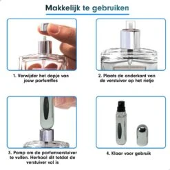 MaxedMore Navulbare Parfumverstuiver 5ml Zilver - 65 Keer Spraybare Parfum Verstuiver - Hervulbaar Tasverstuiver Voor Parfum - Meeneem Mini Geur Flesje Voor Op Reis - Lipstick Formaat Navulbaar Parfumflesje 19 MaxedMore Navulbare Parfumverstuiver 5ml Zilver - 65 Keer Spraybare Parfum Verstuiver - Hervulbaar Tasverstuiver Voor Parfum - Meeneem Mini Geur Flesje Voor Op Reis - Lipstick Formaat Navulbaar Parfumflesje -Parfum Winkel 1200x1200 402