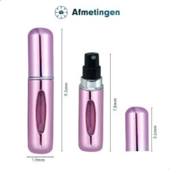 Mini Parfum Flesje 2-PACK Goud En Roze| Lipstick Formaat Navulbare Parfum Verstuiver -Parfum Winkel 1200x1200 437
