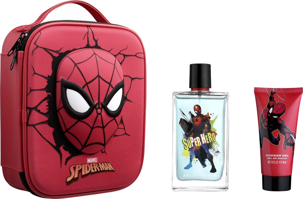 Spider-Man Geschenkset - Eau De Toilette 100 Ml & Douchegel 60 Ml - Met Toilettas 1 Spider-Man Geschenkset - Eau De Toilette 100 Ml & Douchegel 60 Ml - Met Toilettas