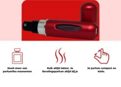 Cetins - Parfum Verstuiver Navulbaar - Mini Parfum Flesje - Reisflesje – Matt Rood 12 Cetins - Parfum Verstuiver Navulbaar - Mini Parfum Flesje - Reisflesje – Matt Rood -Parfum Winkel 1200x865 1