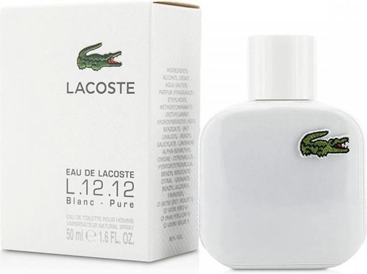 Lacoste 12.12 White 50 Ml - Eau De Toilette - Herenparfum 5 Lacoste 12.12 White 50 Ml - Eau De Toilette - Herenparfum - Afbeelding 5