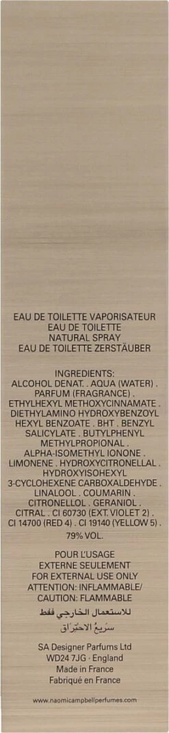 Naomi Campbell Eau De Toilette Spray 50ml Vrouwen -Parfum Winkel 277x1200