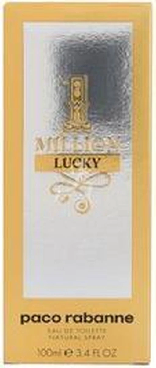 Paco Rabanne 1 Million Lucky 100 Ml - Eau De Toilette - Herenparfum 19 Paco Rabanne 1 Million Lucky 100 Ml - Eau De Toilette - Herenparfum - Afbeelding 19