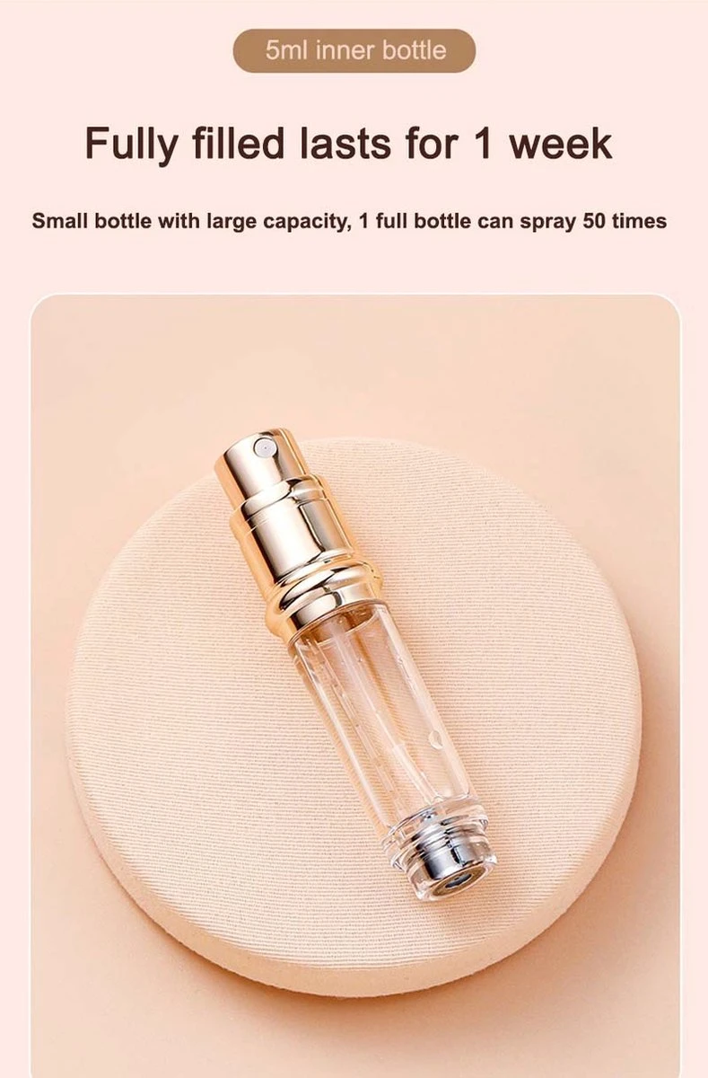 Hervulbare Parfumverstuiver-5ml-Mini Parfumverstuiver-Kleine Spuitfles Voor Parfum-Lege Parfumflesje Voor Op Reis Glasspray Draagbaar Parfumpakket Met Lederen Hoes - Mandarijn Groen 2 Hervulbare Parfumverstuiver-5ml-Mini Parfumverstuiver-Kleine Spuitfles Voor Parfum-Lege Parfumflesje Voor Op Reis Glasspray Draagbaar Parfumpakket Met Lederen Hoes - Mandarijn Groen - Afbeelding 2