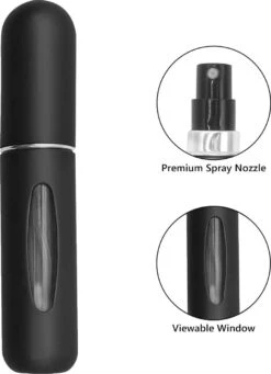 Merkloos Hervulbaar Parfumflesje - Zwart - 5ML - Verstuiver - Navulbaar -Parfum Winkel 869x1200 3