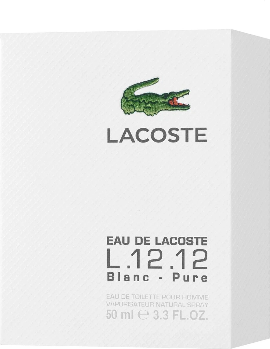Lacoste 12.12 White 50 Ml - Eau De Toilette - Herenparfum 3 Lacoste 12.12 White 50 Ml - Eau De Toilette - Herenparfum - Afbeelding 3